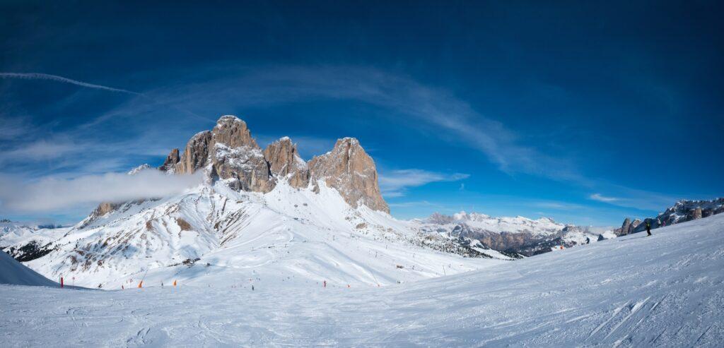 Ski resort in Dolomites, Italy
